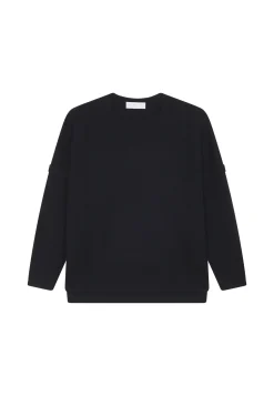 Montagut Pulls-Pull ample col rond en laine mérinos - Guerande 01-Noir