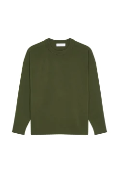 Montagut Pulls-Pull ample col rond en laine mérinos - Felix 83-Kaki