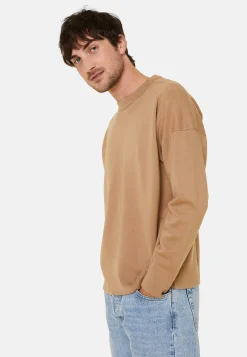 Montagut Pulls-Pull ample col rond en laine mérinos - Felix 88-Camel