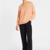 Montagut Pulls-Pull ample coton et lin - Nathalie 24-Rose clair