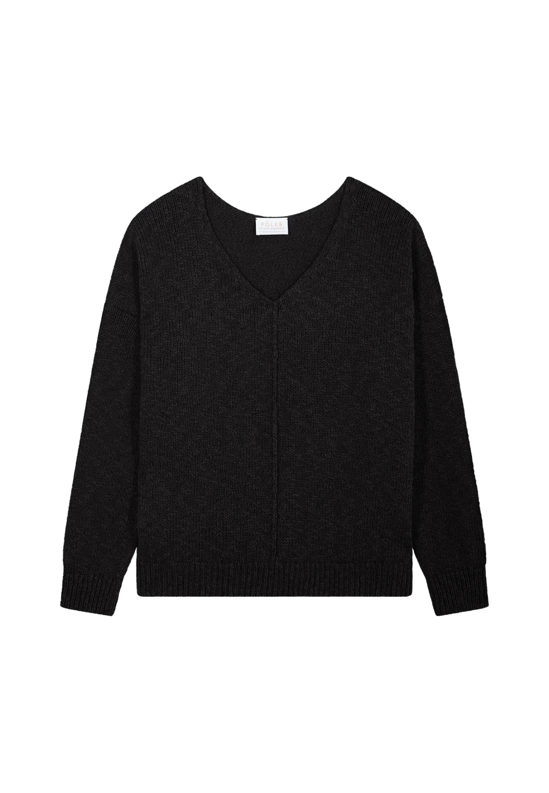 Montagut Pulls-Pull ample coton et lin - Nathalie 05-Bleu marine