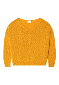Montagut Pulls-Pull ample coton et lin - Nathalie 08-Jaune