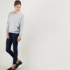 Montagut Les Incontournables-Pull ample en cachemire boutons épaule - Brook 09-Gris moyen