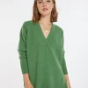 Montagut Pulls-Pull ample en cachemire et laine - Chloé 22-Vert moyen
