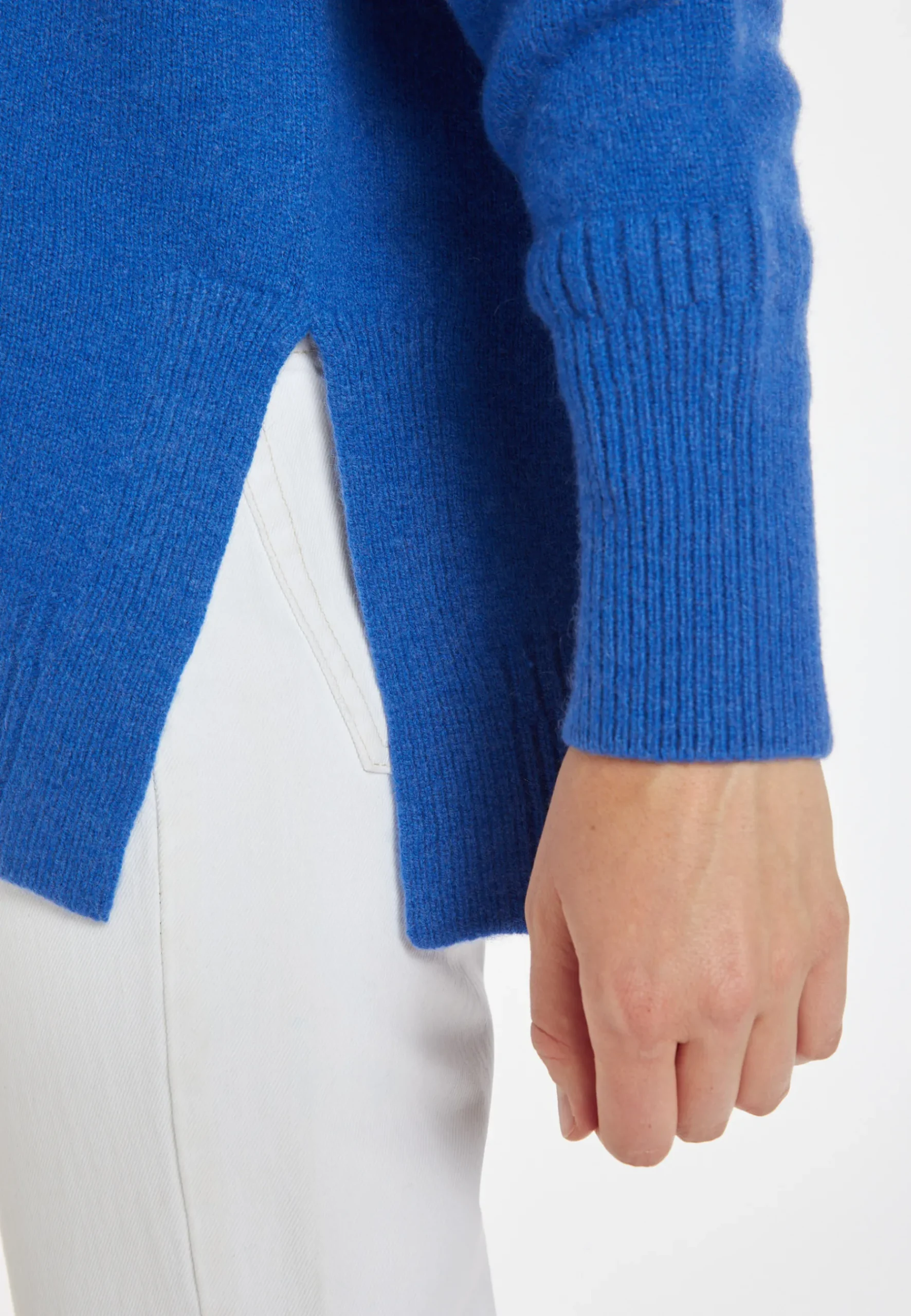 Montagut Pulls-Pull ample en cachemire et laine - Chloé 48-Bleu roi