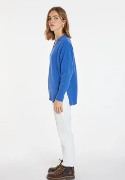 Montagut Pulls-Pull ample en cachemire et laine - Chloé 48-Bleu roi