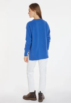 Montagut Pulls-Pull ample en cachemire et laine - Chloé 48-Bleu roi