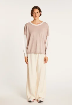 Montagut Pulls-Pull ample en cachemire light - Maya 13-Beige moyen