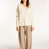Montagut Pulls-Pull ample en laine - Vivienne 82-Ecru
