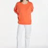 Montagut Pulls | Les Incontournables-Pull ample fin en laine mérinos - Azel 15-Orange