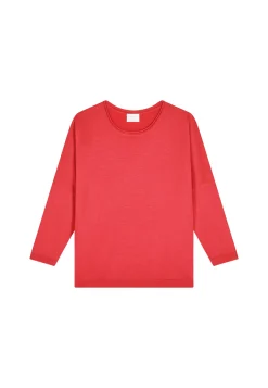Montagut Pulls | Les Incontournables-Pull ample fin en laine mérinos - Azel 52-Rouge