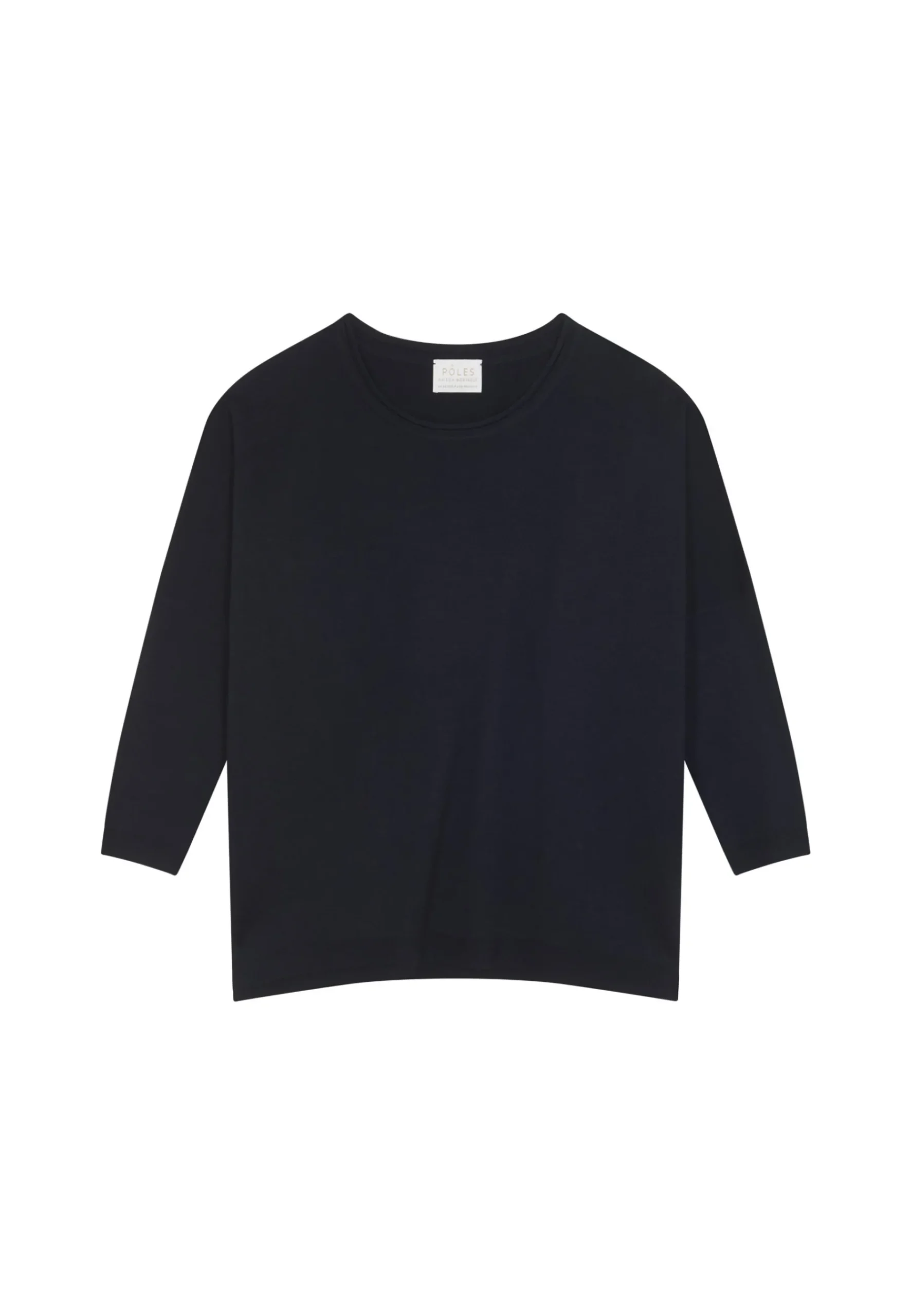 Montagut Pulls-Pull ample fin en laine mérinos - Azel 01-Noir