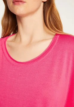 Montagut Pulls | Les Incontournables-Pull ample fin en laine mérinos - Azel 91-Fuchsia