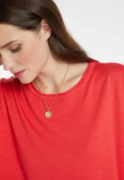 Montagut Pulls | Les Incontournables-Pull ample fin en laine mérinos - Azel 52-Rouge