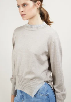 Montagut Pulls-Pull bicolore en laine - Gimmie 12-Beige clair