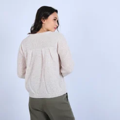 Montagut Pulls-Pull boule en mohair - Perla 12-Beige clair