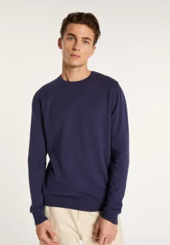 Montagut Pulls-Pull boutonné en coton - Bonze 05-Bleu marine