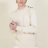 Montagut Pulls-Pull boutonné en coton - Bonze 12-Beige clair