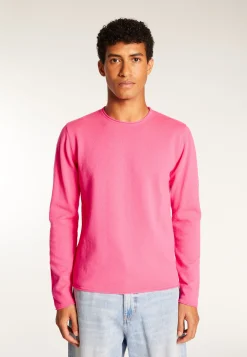 Montagut Pulls-Pull cachemire col rond - Ernesto 91-Fuchsia