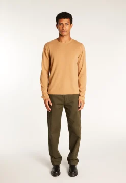 Montagut Pulls-Pull cachemire col rond - Ernesto 88-Camel