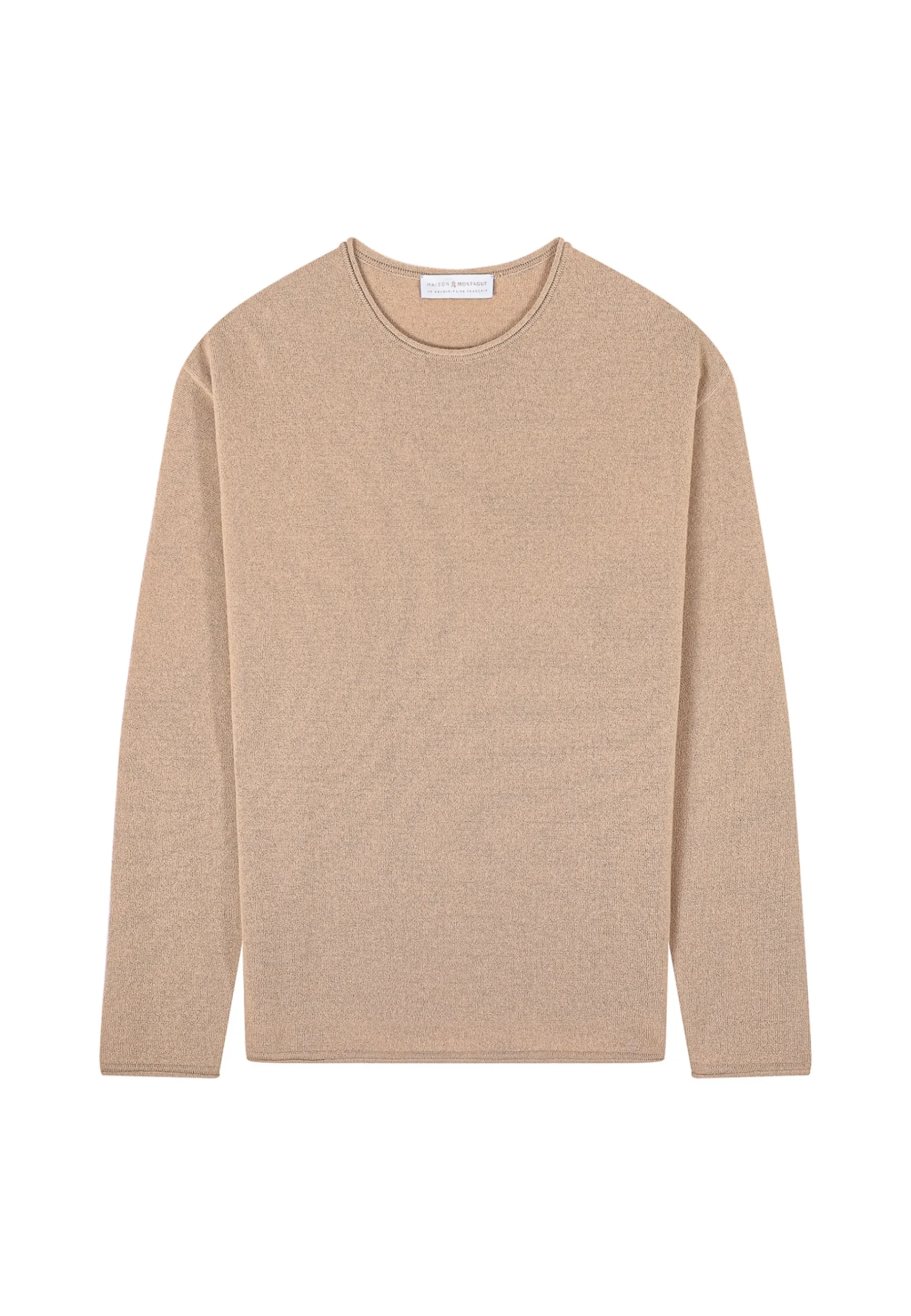 Montagut Pulls-Pull cachemire col rond - Ernesto 88-Camel