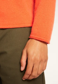 Montagut Pulls-Pull cachemire col rond - Ernesto 15-Orange