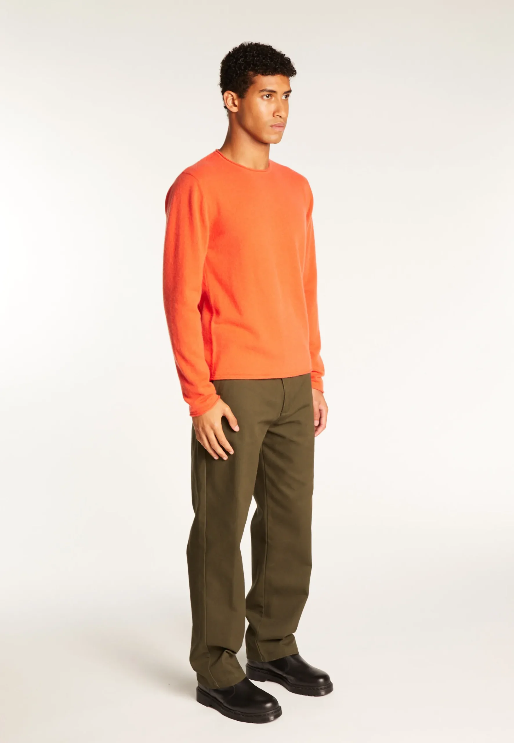 Montagut Pulls-Pull cachemire col rond - Ernesto 15-Orange