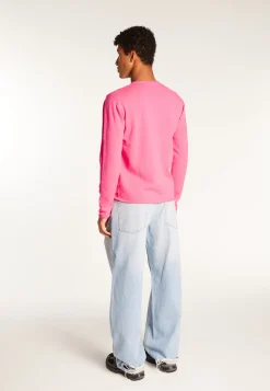 Montagut Pulls-Pull cachemire col rond - Ernesto 91-Fuchsia