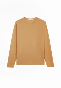 Montagut Pulls-Pull cachemire col rond - Ernesto 88-Camel