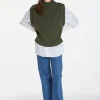 Montagut Les Incontournables-Pull cachemire et laine - Anika 83-Kaki
