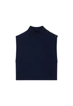 Montagut Les Incontournables-Pull cachemire et laine - Anika 05-Bleu marine
