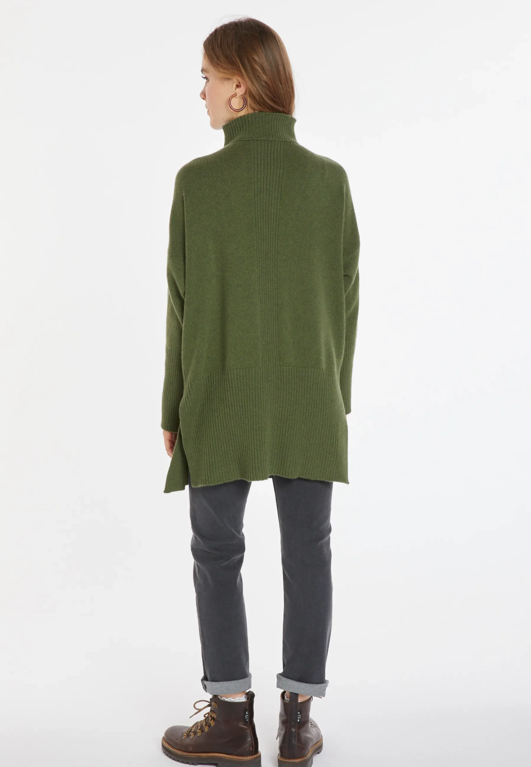 Montagut Pulls-Pull cachemire et laine - Charlotte 83-Kaki
