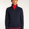 Montagut Pulls-Pull camionneur en cachemire 6 fils - Emiliano duo 05-Bleu marine