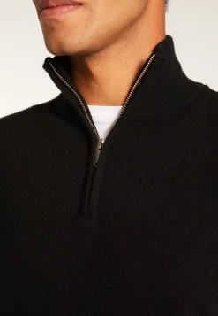Montagut Pulls-Pull camionneur en cachemire - Emile 01-Noir