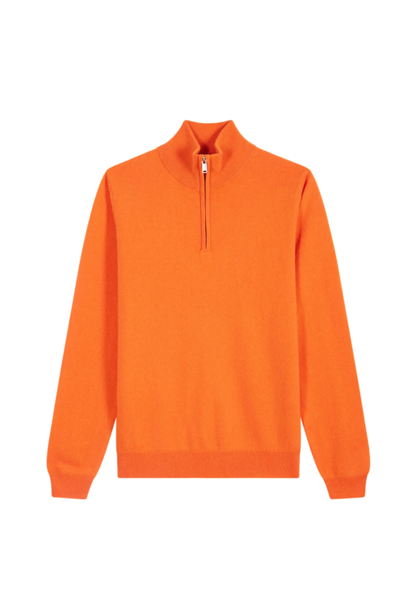 Montagut Pulls-Pull camionneur en cachemire - Emile 15-Orange