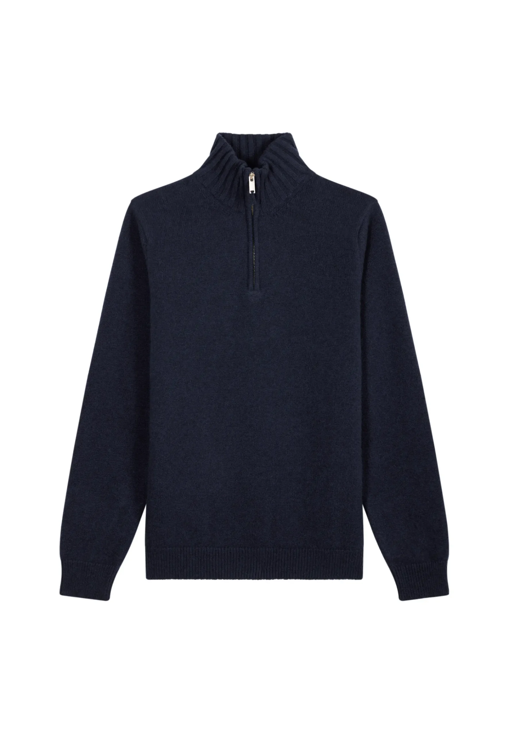 Montagut Pulls-Pull camionneur en cachemire 6 fils - Emiliano duo 05-Bleu marine