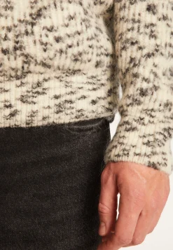 Montagut Pulls-Pull camionneur unisexe en mohair - Tenessy 82-Ecru