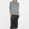 Montagut Pulls-Pull capuche laine et cachemire - Cassia 09-Gris moyen