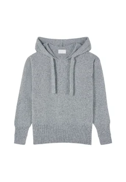 Montagut Pulls-Pull capuche laine et cachemire - Cassia 09-Gris moyen