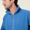 Montagut Pulls-Pull col camionneur en cachemire mélangé - French 06-Bleu moyen