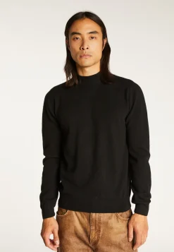 Montagut Pulls-Pull col montant en cachemire - Esteban 01-Noir