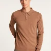 Montagut Pulls-Pull col polo en cachemire - Emerson 46-Marron clair