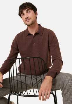 Montagut Pulls-Pull col polo en cachemire - Emerson 47Marron foncé