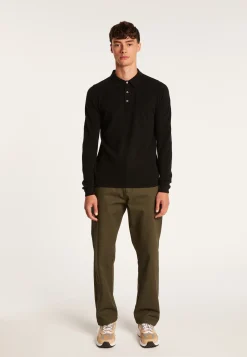 Montagut Pulls-Pull col polo en cachemire - Emerson 01-Noir