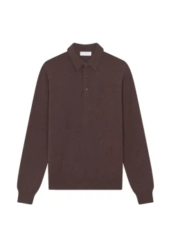 Montagut Pulls-Pull col polo en cachemire - Emerson 47Marron foncé