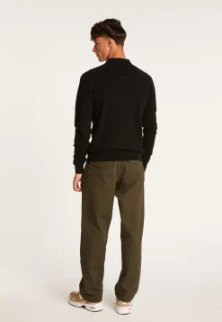 Montagut Pulls-Pull col polo en cachemire - Emerson 01-Noir