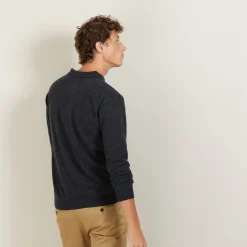 Montagut Pulls-Pull col polo en cachemire - Emerson 10-Gris foncé