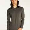 Montagut Pulls-Pull col polo en laine mérinos - Eni 10-Gris foncé