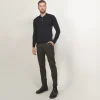 Montagut Pulls-Pull col polo en laine mérinos - Eni 01-Noir