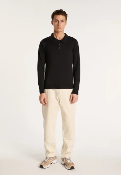 Montagut Pulls-Pull col polo en laine mérinos - Eni 10-Gris foncé